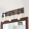 LNC Bathroom Vanity Lights Farmhouse Wood And Water Pipe Wall Sconces3 Heads A03376 0 100x100