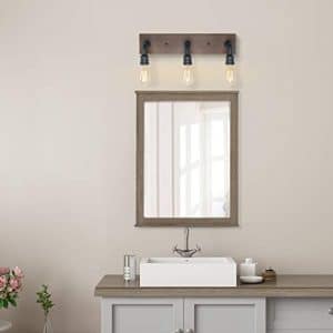 LNC Bathroom Light Fixture, Farmhouse 3-Light Vanity Lights, Wall ...