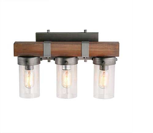 Log Barn Farmhouse Rustic Bathroom Vanity Light Wall Light