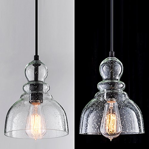 mini pendant lights seeded glass