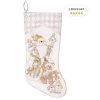 Prima Dcor Embroidered Farmhouse Christmas Stockings Decor Set Of 3 Family And Kids Holiday Stockings With Santa And Snowman Appliqu Designs Christmas Decorations Indoors 18 3 Pcs 0 100x100