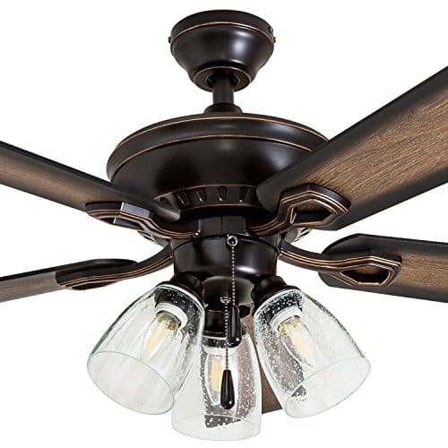 Prominence Home 40278 01 Glenmont Barnwood Blades Contemporary 52 Oil Rubbed Bronze Farmhouse Goals - Rustic Ceiling Fan With Remote