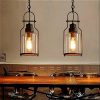 SUSUO Lighting 6 Wide Vintage Industrial Glass Pendant Ceiling Hanging Light With Cylinder Glass ShadeAntique Copper Finish 0 100x100