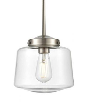 Scolare Vintage Pendant Light Brushed Nickel Kitchen Island Light With LED Bulb LL P274 BN 0 0 300x360