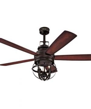 Westinghouse Lighting 7217100 Stella Mira 52 Inch Vintage Ceiling Fan Reversible Blades Oil Rubbed Bronze Finish 0 300x360