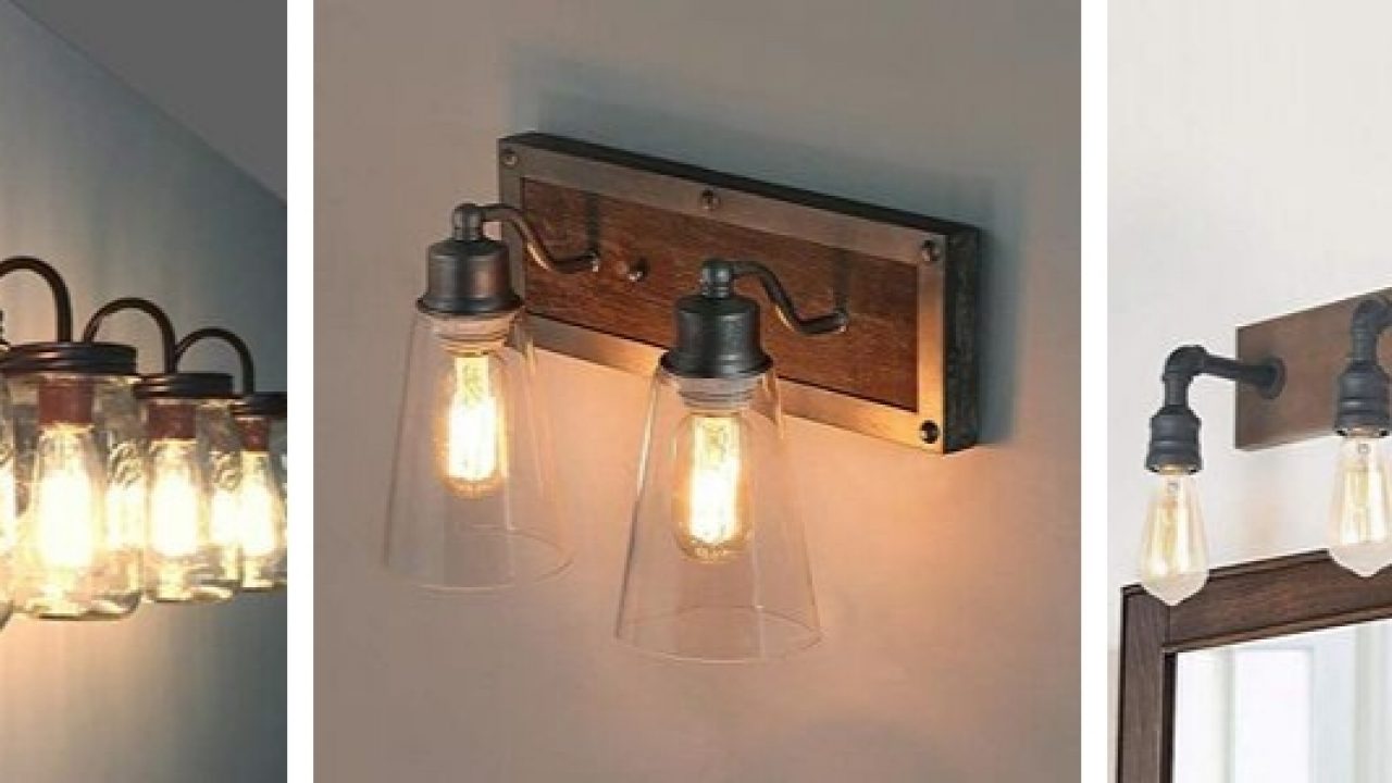 Farmhouse Bathroom Vanity Lights Rustic Vanity Lights Farmhouse Goals