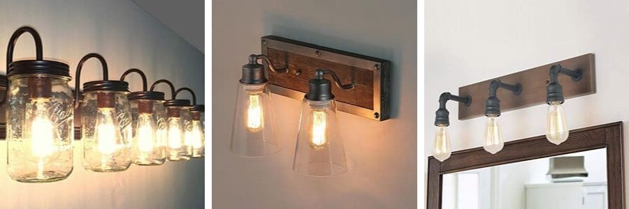 country style vanity lights