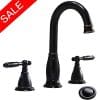 2 Handle 8 Inch Widespread Oil Rubbed Bronze Bathroom Faucets By Phiestina With Valve And Metal Pop Up Drain WF017 4 ORB 0 100x100