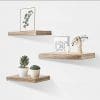 AHDECOR Floating Wall Mounted Shelves Set Of 3 Display Rustic Wood Ledge Shelves Wide Panel For Bedroom Office Kitchen Living Room 59 Deep 0 100x100