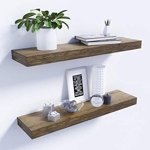 wall mounted shelves with drawers