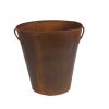 Craft Outlet Inc Craft Outlet 12 Rustic Waste Basket WHandles Rust 0 100x100