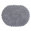 DII-Ultra-Soft-Spa-Cotton-Crochet-Oval-Bath-Mat-or-Rug-Place-in-Front-of-Shower-Vanity-Bath-Tub-Sink-and-Toilet-21-x-34-Gray-0