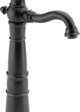 Delta 755LF RB Victorian Single Handle Centerset Bathroom Faucet With Riser Less Pop Up Venetian Bronze 0 257x360