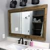 Farmhouse Large Framed Mirror Available In 5 Sizes And 20 Stain Colors Shown In Driftwood Large Wall Mirror Vainty Mirror Bathroom Mirror Rustic Decor Bathroom Vanity Mirror 0 100x100