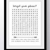 Funny Bathroom Word Search Puzzle Wall Art 11x14 UNFRAMED Black And White Saying Decor Print Forget Your Phone 0 100x100