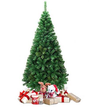 Goplus Artificial Christmas Tree Xmas Pine Tree With Solid Metal