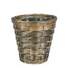 Household Essentials ML 2215 Small Decorative Wicker Waste Basket Haven Willow And Poplar Natural Dark Brown 0 100x100