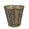 Household Essentials ML 2317 Medium Decorative Waste Basket Haven Willow And Poplar Natural Dark Brown 0 100x100