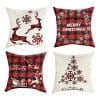 Mimacoo 18x18 Christmas Throw Pillow Covers Decorative Outdoor Farmhouse Merry Christmas Xmas Christmas Tree Pillow Shams Cases Slipcovers Set Of 4 For Couch Sofa 0 100x100