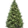 National Tree 75 Foot Carolina Pine Tree With Flocked Cones And 750 Clear Lights Hinged CAP3 306 75 0 100x100