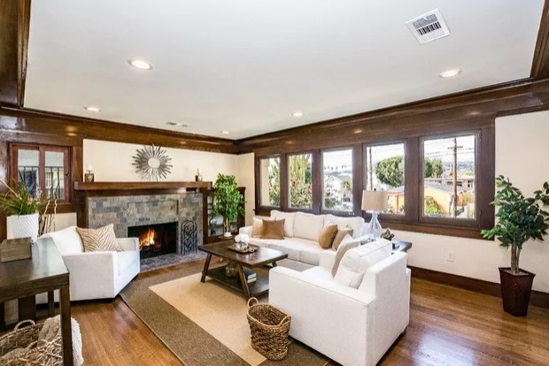 North Hollywood Craftman style home by AV Home Staging Services