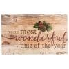 P Graham Dunn Its The Most Wonderful Time Of Year Christmas Holly 14 X 24 Wood Pallet Wall Art Sign Plaque 0 100x100