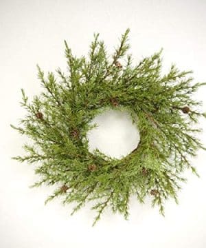 Pine Christmas Wreaths With Mini Pinecones BUYERS CHOICE 20 Inch Undecorated Wreath 0 300x360
