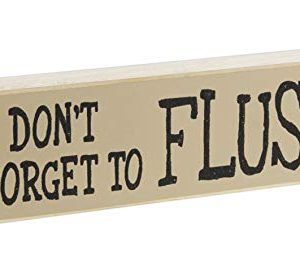 Poor Boy 55 X 15 Dont Forget To Flush Bathroom Wood Block Sign 0 300x272