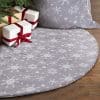 S DEAL 48 Inches Christmas Tree Skirt Double Layers Grey And White Snow Carpet For Party Holiday Decorations Xmas Ornaments 0 100x100