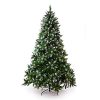 Senjie Artificial Christmas Tree 6775 Foot Flocked Snow Trees Pine Cone Decoration Unlit6 Foot Upgrade 0 100x100