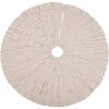 VHC Brands Shimmer Burlap Creme Ruffle 50 Tree Skirt Diameter 0 100x100
