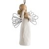 Willow Tree Hand Painted Sculpted Ornament Angel Of Friendship 0 100x100