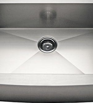 Alpha 24 Stainless Steel Apron Farmhouse Single Bowl 16 Gauge Kitchen Sink 0 300x334