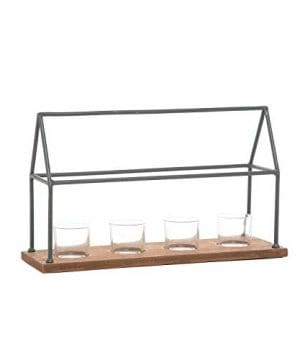 Foreside Home And Garden House Votive Holder Black Brown