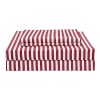 Best Season Striped Sheet Set 3 Piece 1800 Brushed Microfiber BeddingDeep PocketWrinkle FadeStainEasy Care RedTwin Size 0 100x100