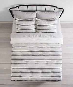 Hnu 2 Piece Farmhouse Comforter Set Twin Casual Contemporary Yarn