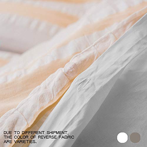 Merryfeel Duvet Cover Set100 Cotton Woven Seersucker Stripe Duvet Cover Set King 0 4