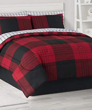 Red Black Buffalo Plaid Farmhouse Cabin Full Comforter Set 7 Piece Bed In A Bag Homemade Wax Melts Farmhouse Goals