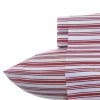 Nautica Stripe Cotton Percale Sheet Set Twin Colridge Red 0 100x100