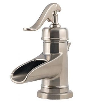 Pfister LG42YP0K Ashfield Single Control 4 Centerset Bathroom Faucet In Brushed Nickel Water Efficient Model 0 300x360