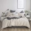 SimpleOpulence French Linen Duvet Cover Set 3 Piece Comforter Cover Sets Solid Color Ultra Soft Luxury Bedding Set With 2 PillowcasesLinenQueen 0 100x100