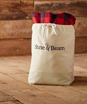 Stone Beam Rustic Buffalo Check Flannel Duvet Cover Set Twin Red And Black 0 5 300x360