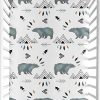 Sweet Jojo Designs Baby Or Toddler Fitted Crib Sheet For Bear Mountain Watercolor Collection 0 100x100