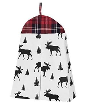 Sweet Jojo Designs Grey Black And Red Woodland Plaid And Arrow Rustic Patch Baby Boy Crib Bedding Set With Bumper 9 Pieces Flannel Moose Gray 0 3 300x360