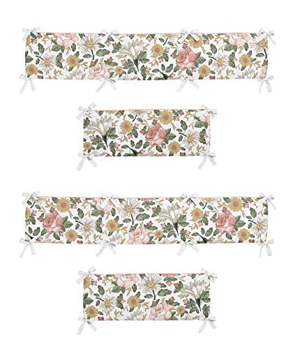 Sweet Jojo Designs Vintage Floral Boho Baby Girl Nursery Crib