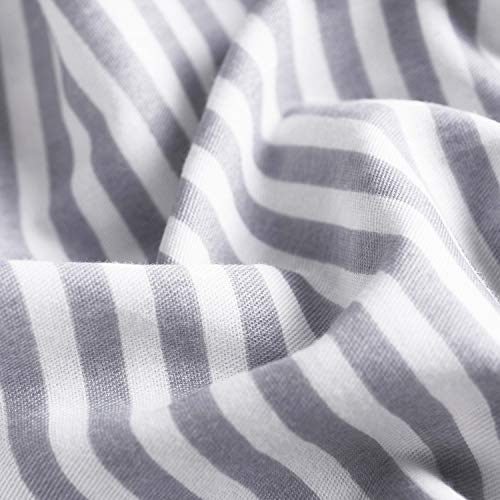 Gray White Striped Comforter Set Grey, Grey Striped Twin Bedding