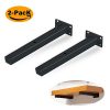 Wall Shelf Brackets 8 Inch Heavy DutyIndustrial Black Brackets For Shelves Black Metal Shelf Bracket Supports For Home Decor2 Pack 0 100x100
