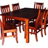 Aspen Tree Interiors Amish Made 9 Piece Solid Wood Cherry Kitchen Dining Room Table For 6 Set Heirloom Furniture For The Holidays And Everyday White Glove Delivery 2 Leaves 0 100x100
