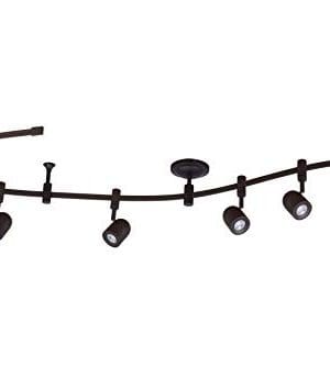 Catalina Lighting 21903 000 Transitional 6 Integrated LED Flex Track Ceiling Light Bulbs Included 96 Bronze 0 300x334