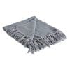 DII 100 Cotton Textured Throw Herringbone IndoorOutdoor Everyday Blanket Tonal Cool Gray 0 100x100